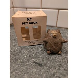 My Pet Rock Ceramic Figurine with Original Box - Portland, Oregon - Advertising